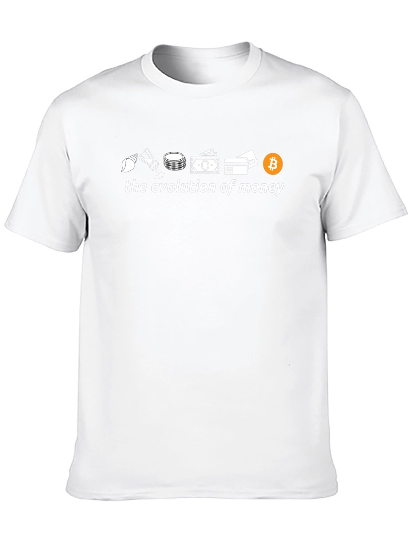 Evolution of Money Graphic T-Shirt - Bitcoin