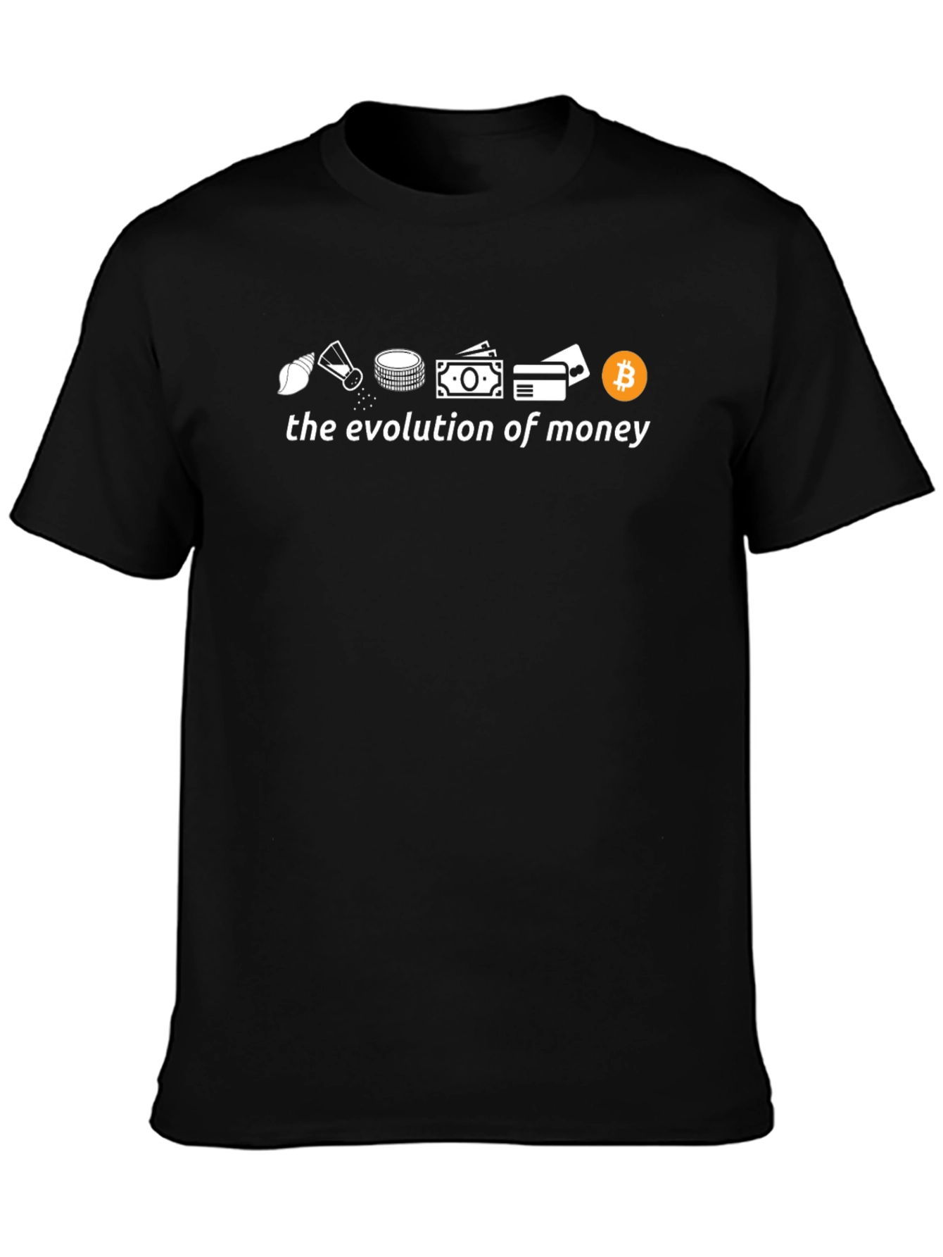 Evolution of Money Graphic T-Shirt - Bitcoin