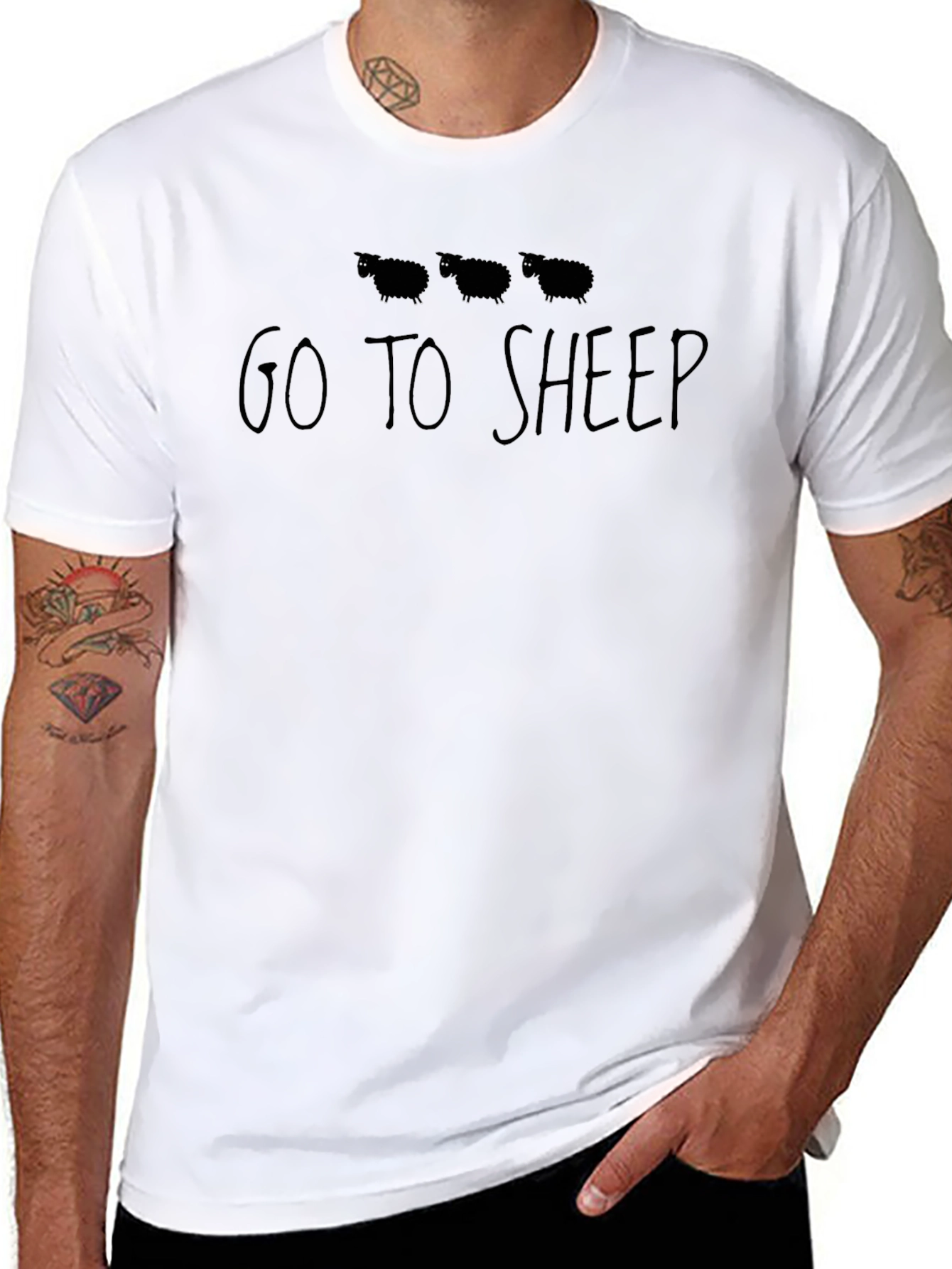 Go to Sheep Graphic Tee Black