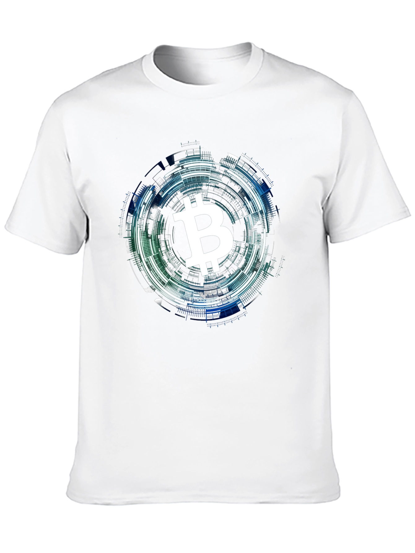 Bitcoin Tech Circle Black T-Shirt