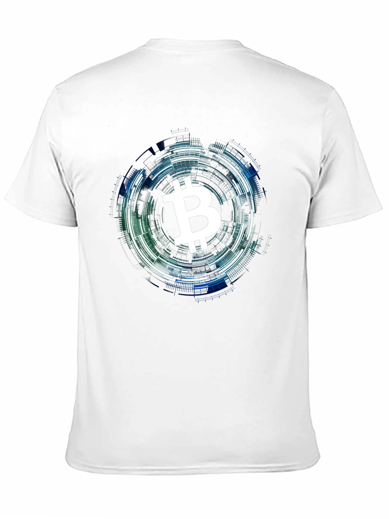 Bitcoin Tech Circle Black T-Shirt