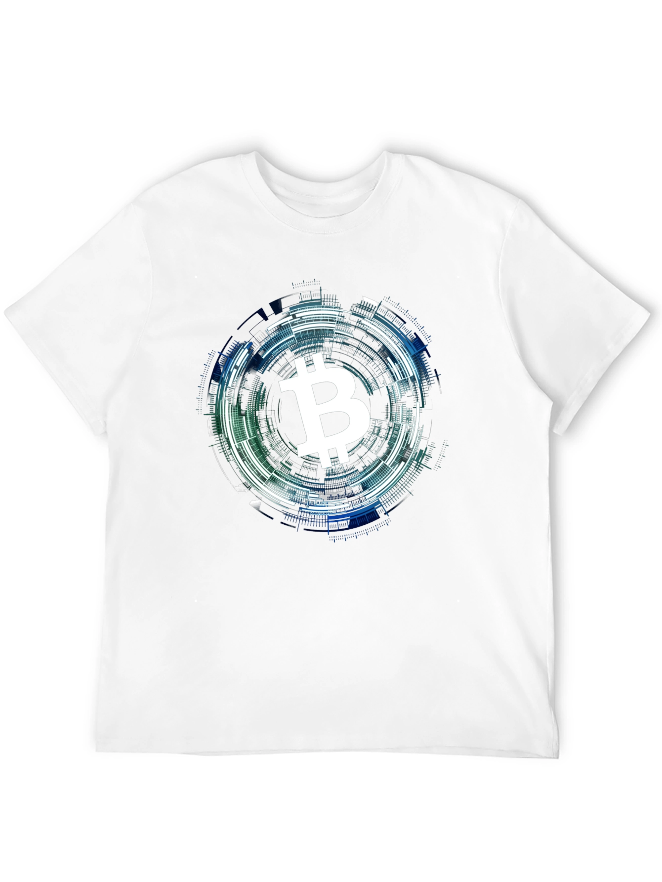 Bitcoin Tech Circle Black T-Shirt