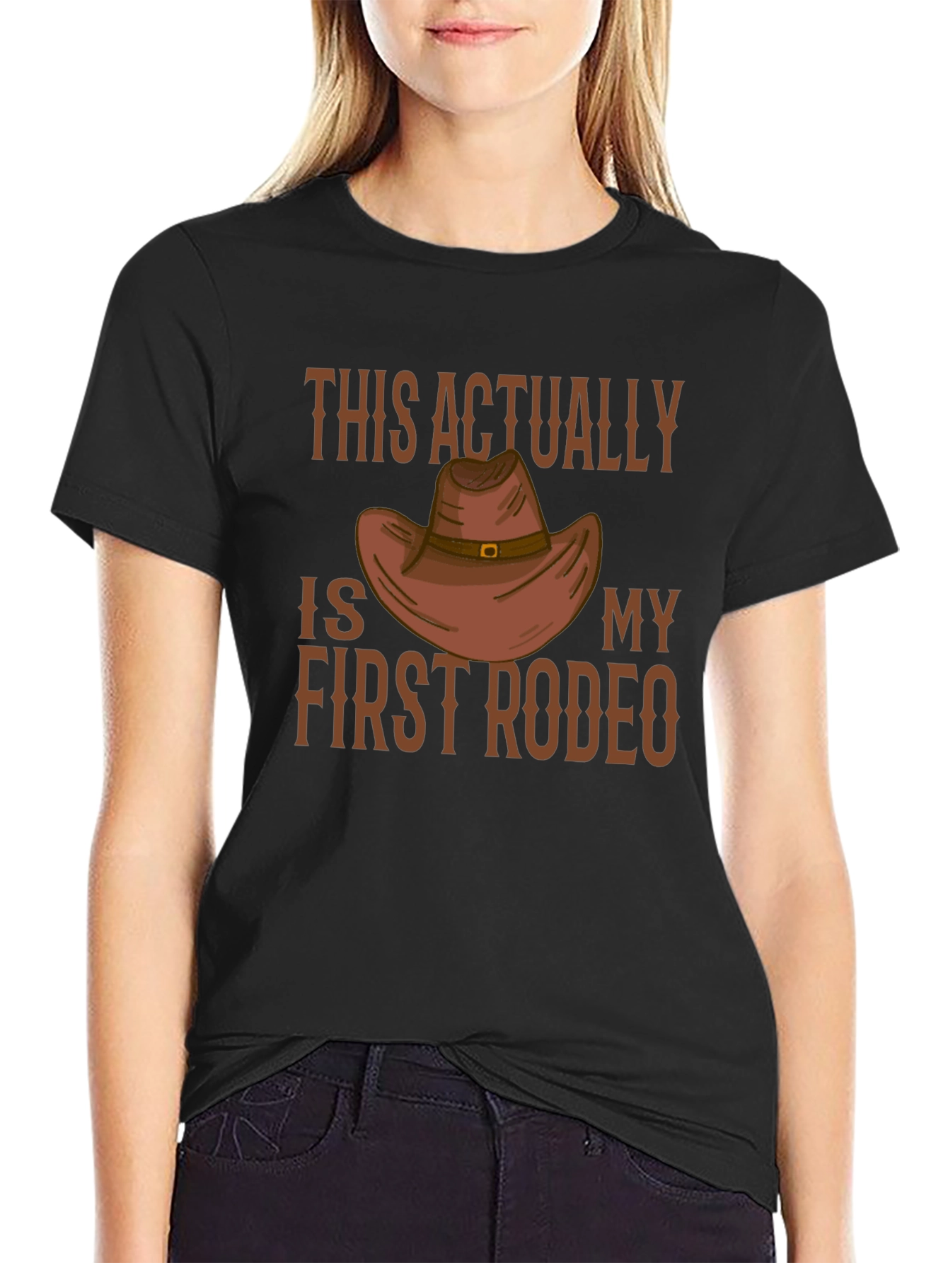 This Is Actually My First Rodeo Cowboy Hat T-Shirt