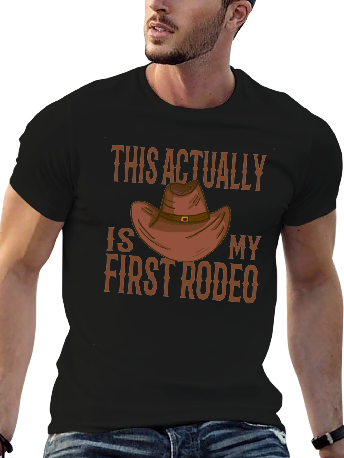 This Is Actually My First Rodeo Cowboy Hat T-Shirt