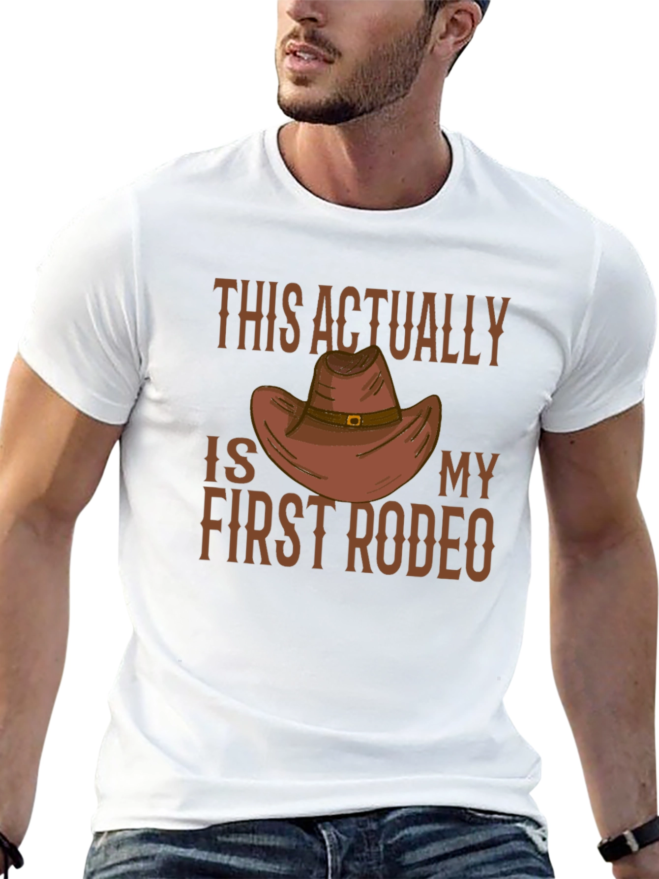 This Is Actually My First Rodeo Cowboy Hat T-Shirt
