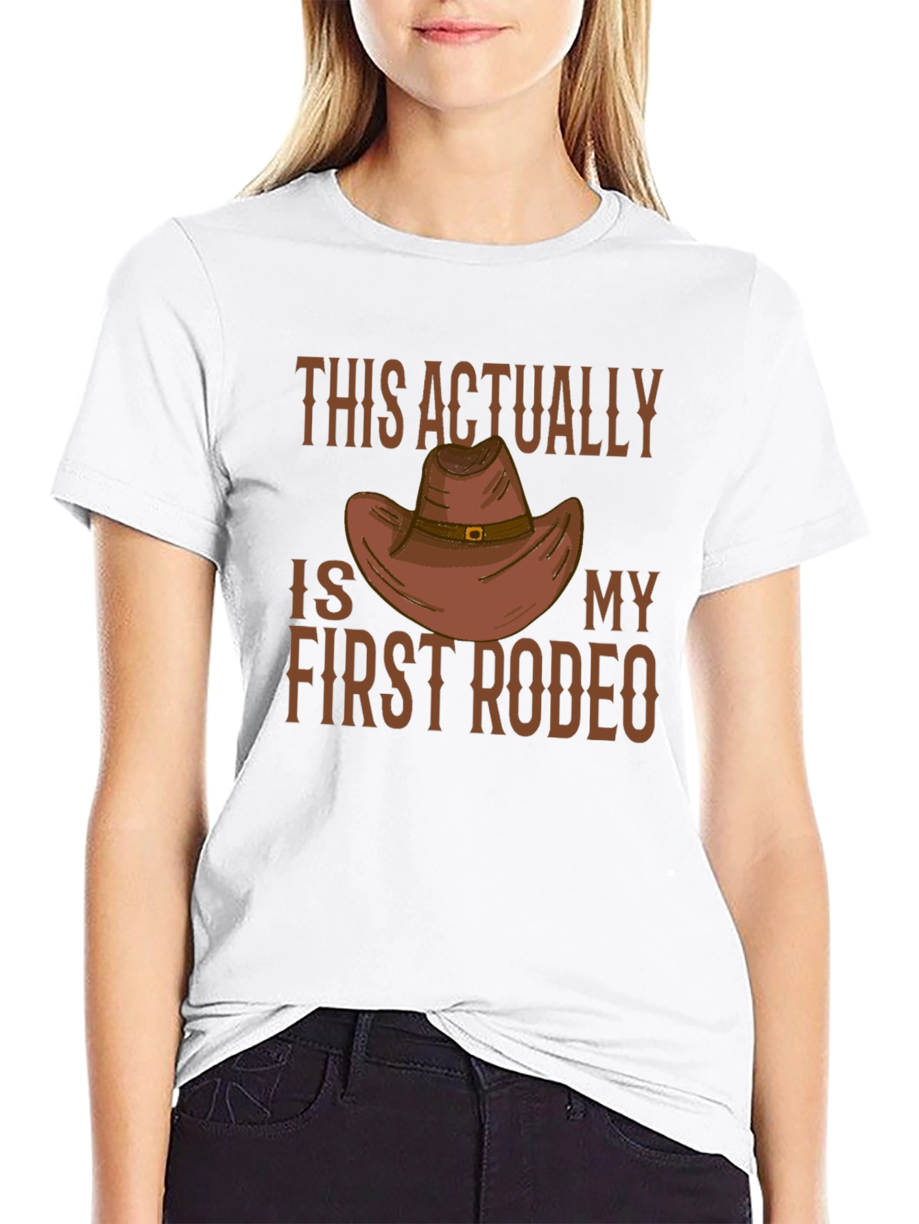 This Is Actually My First Rodeo Cowboy Hat T-Shirt