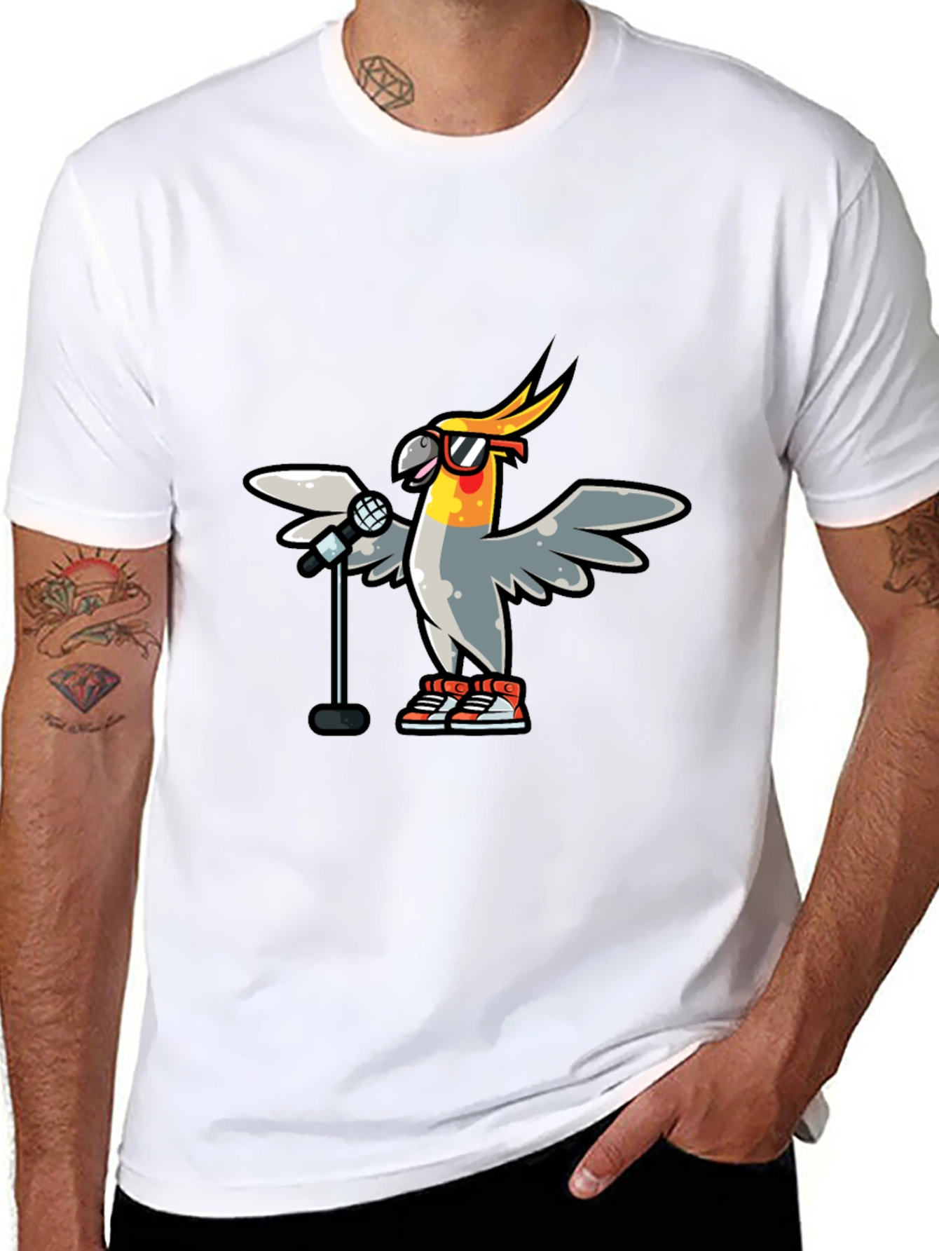 Cool Cockatiel Singer T-Shirt