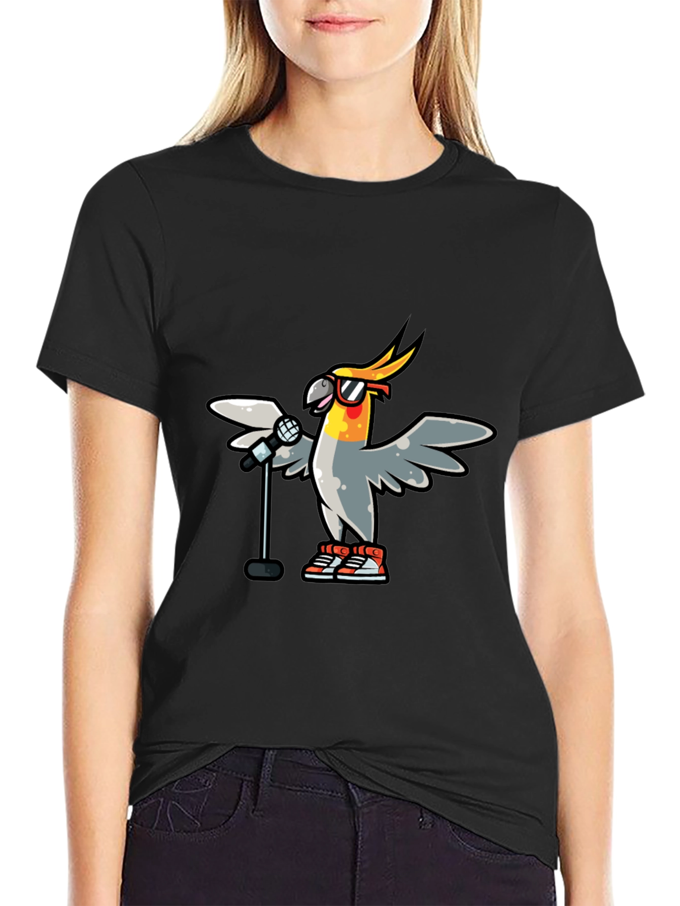 Cool Cockatiel Singer T-Shirt