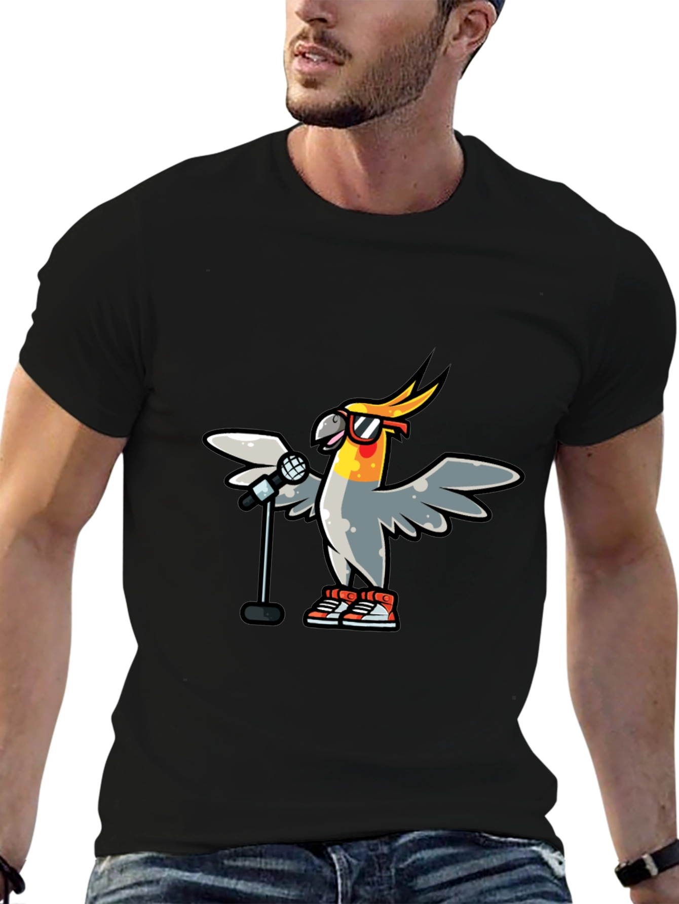 Cool Cockatiel Singer T-Shirt