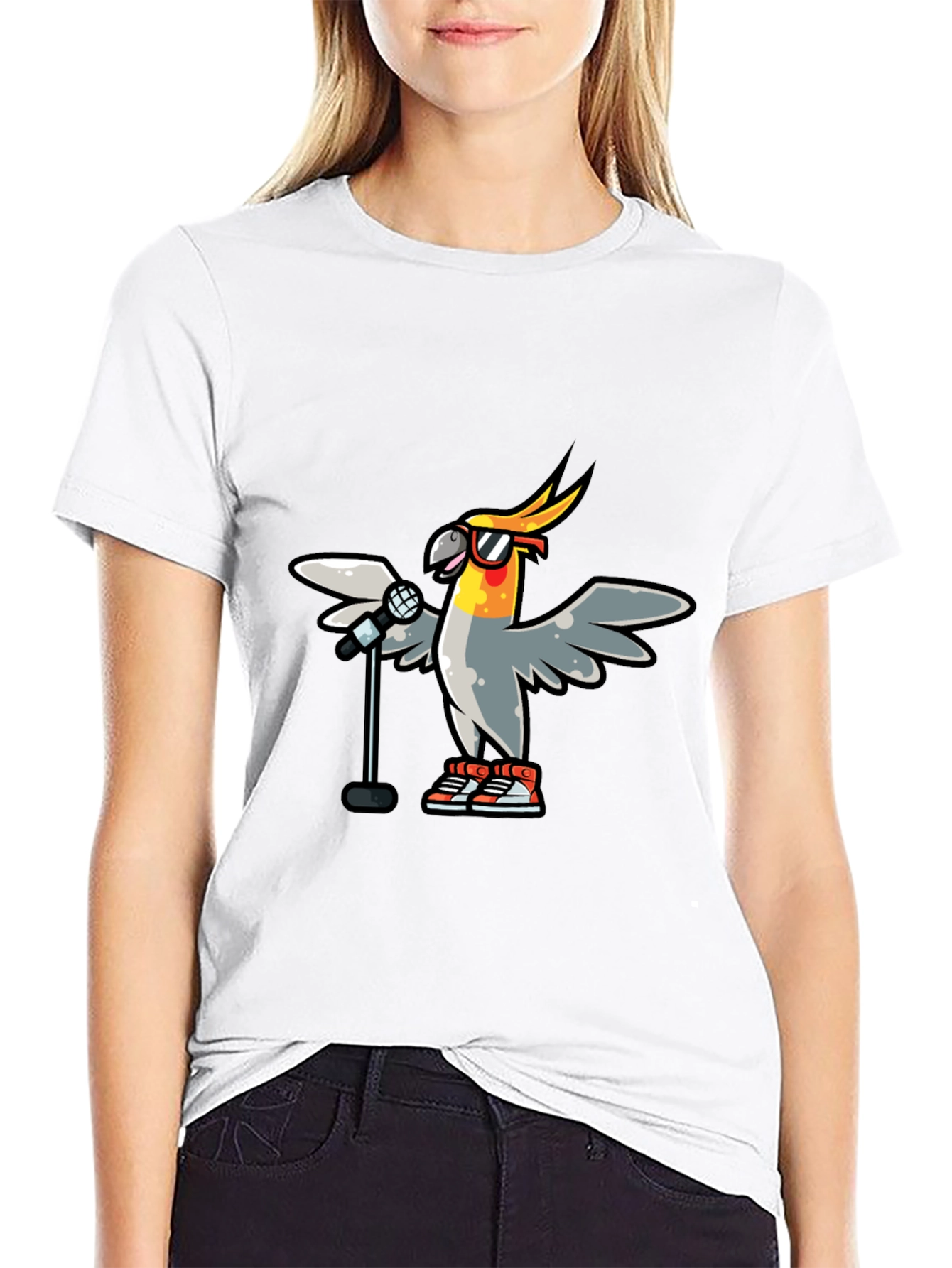 Cool Cockatiel Singer T-Shirt