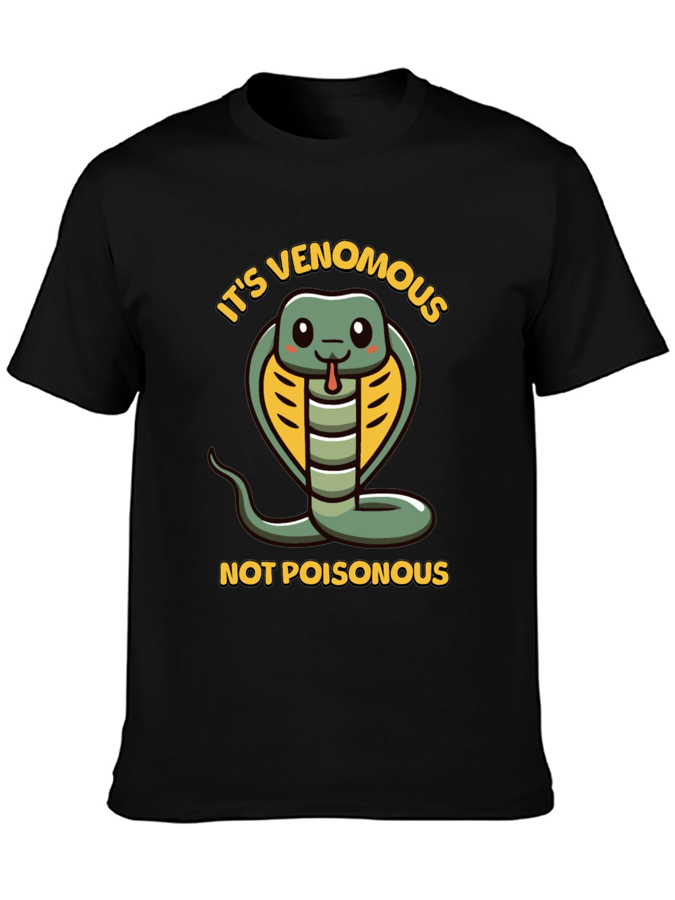 Funny Snake T-Shirt - Venomous Not Poisonous