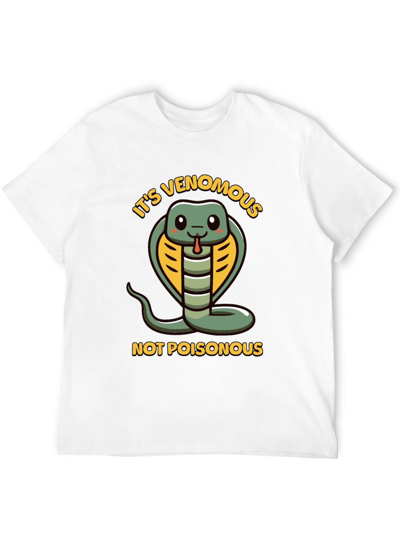 Funny Snake T-Shirt - Venomous Not Poisonous