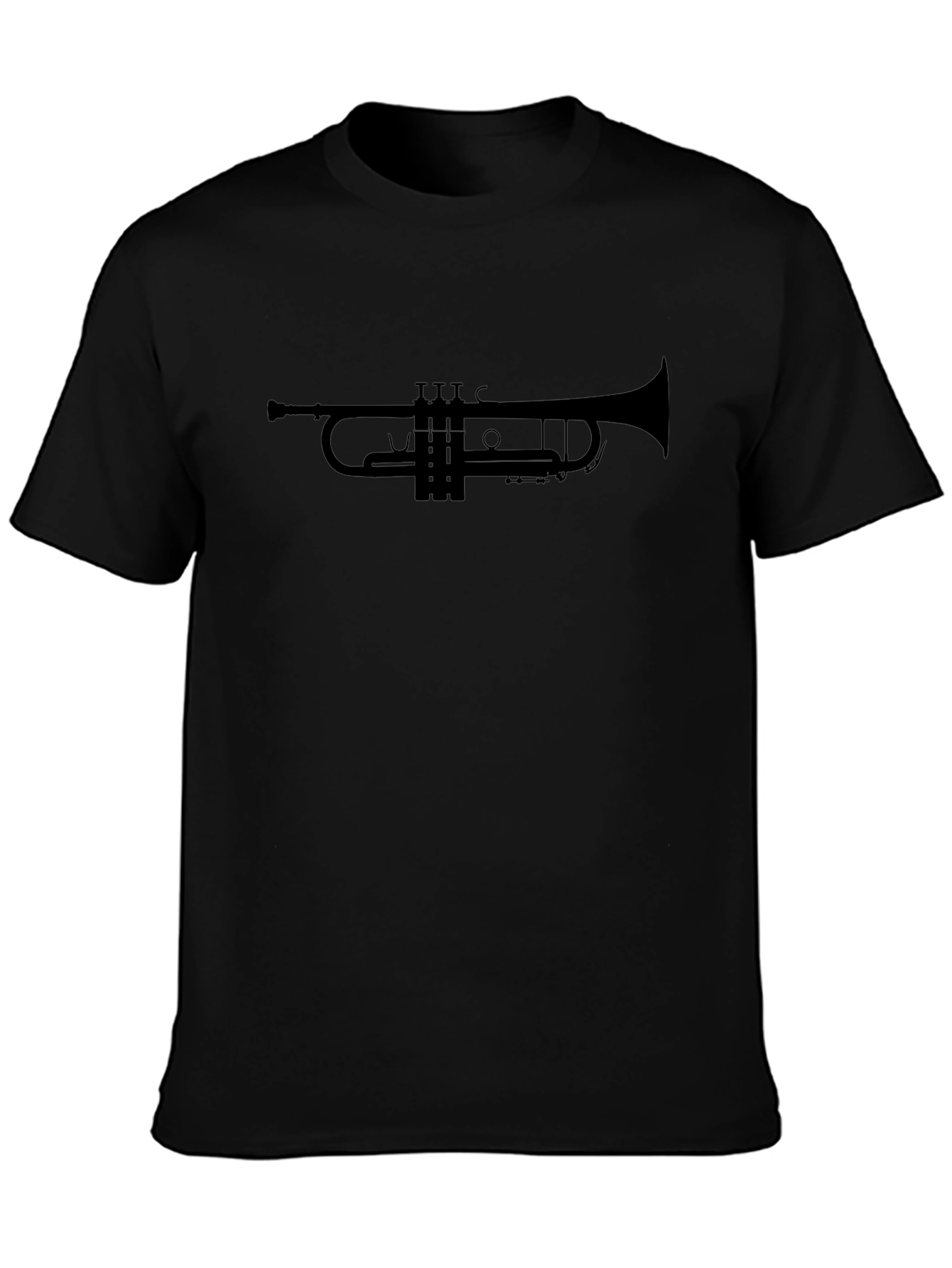 Trumpet Silhouette Graphic Tee - Music Lovers T-Shirt
