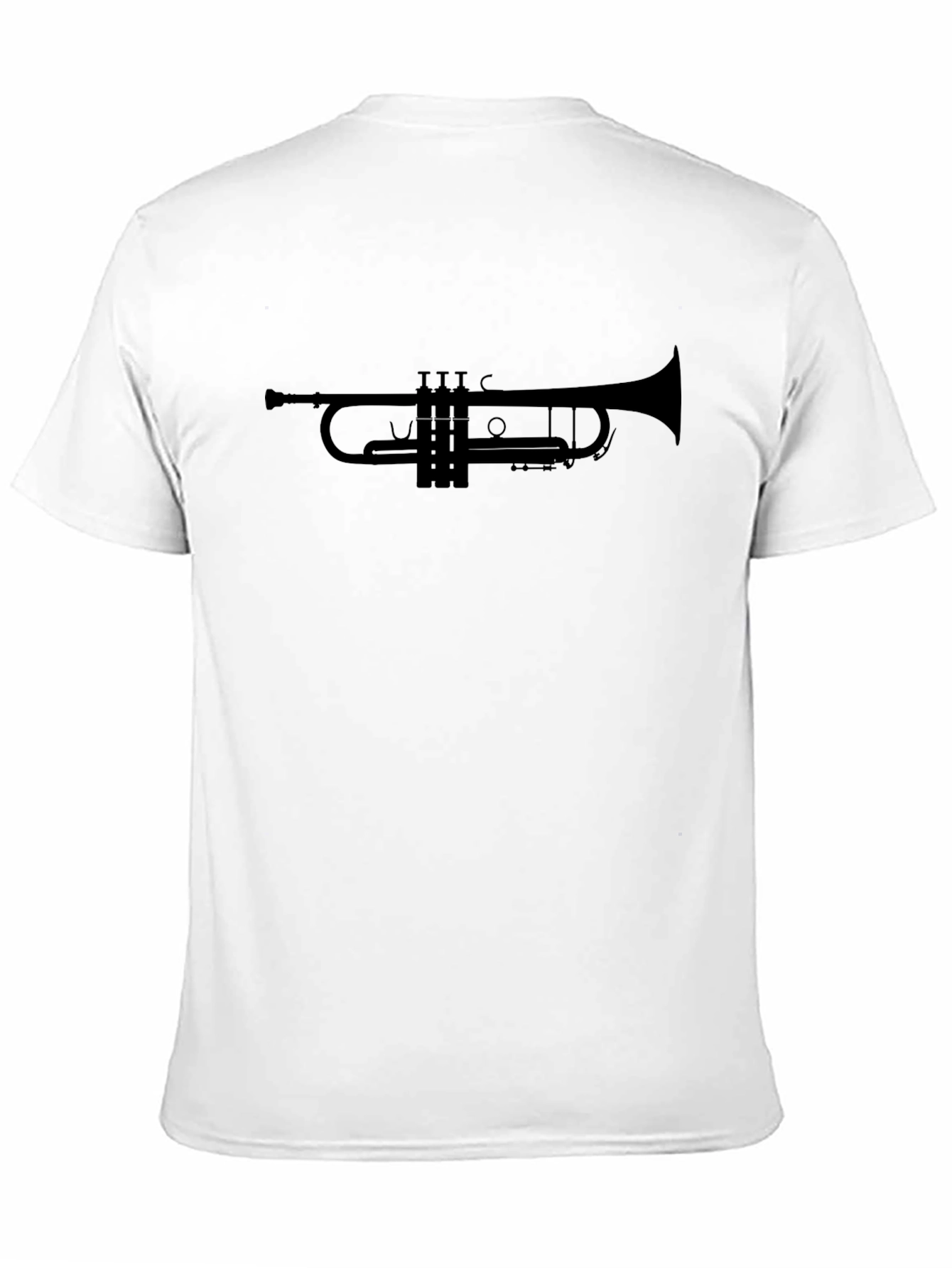Trumpet Silhouette Graphic Tee - Music Lovers T-Shirt