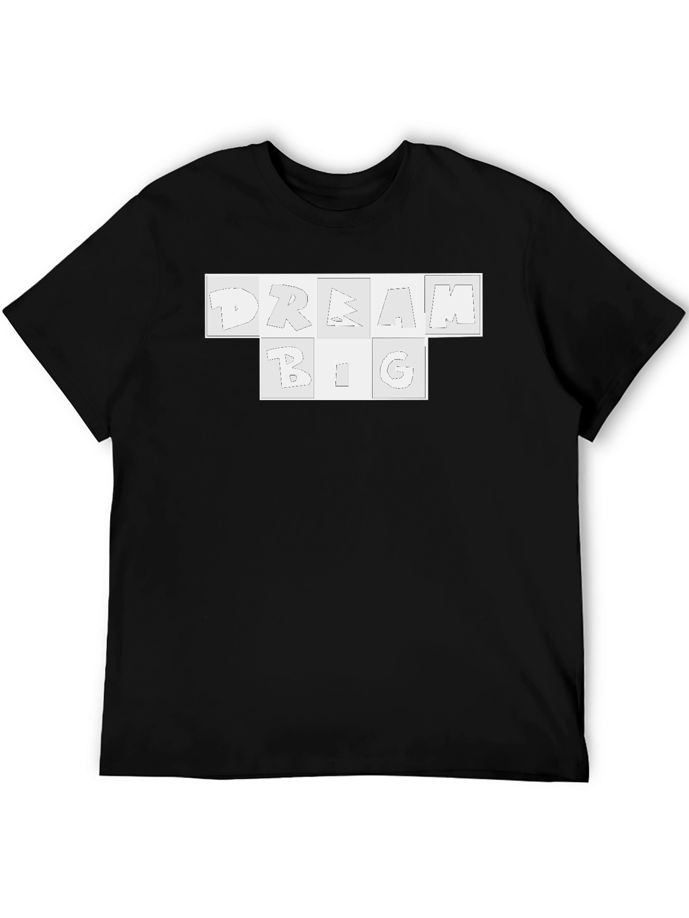 Dream Big Graphic Tee - Black Cotton Blend