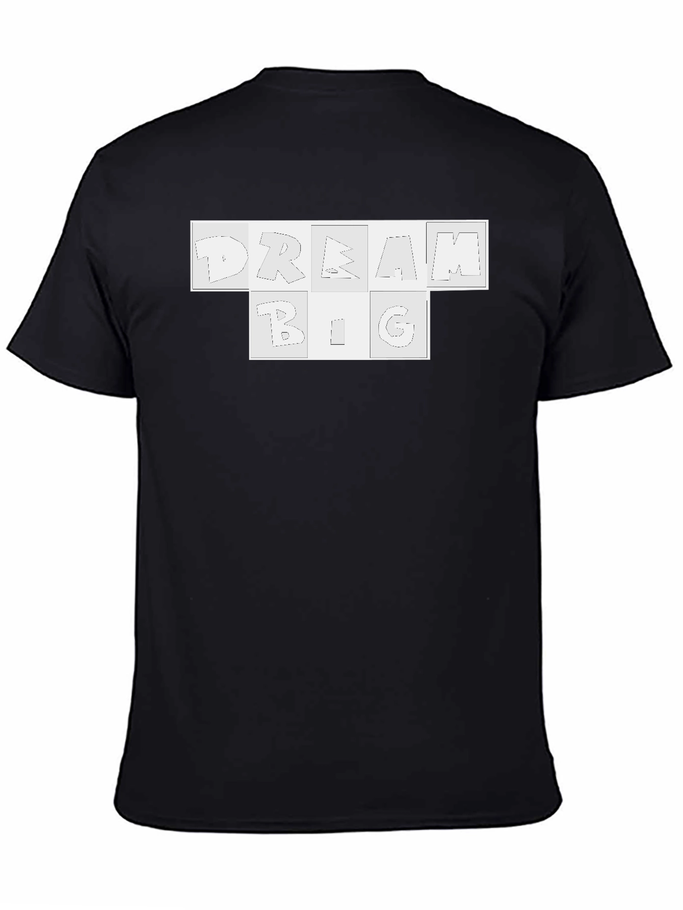 Dream Big Graphic Tee - Black Cotton Blend