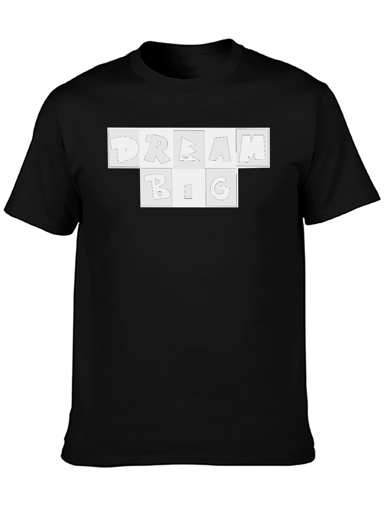 Dream Big Graphic Tee - Black Cotton Blend