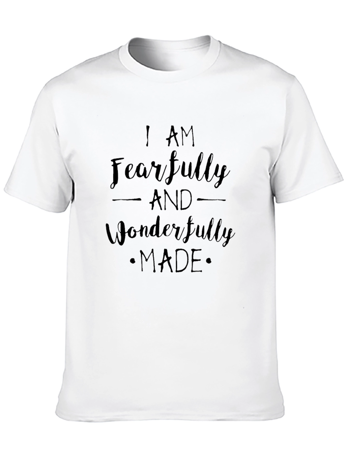 Fearfully and Wonderfully Made Black Tee