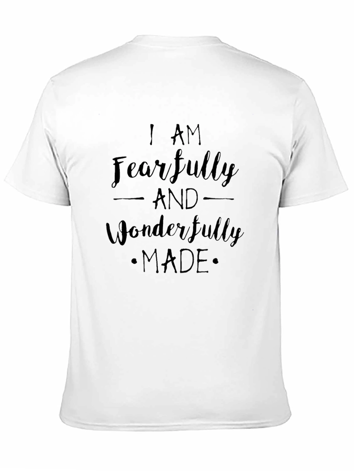 Fearfully and Wonderfully Made Black Tee