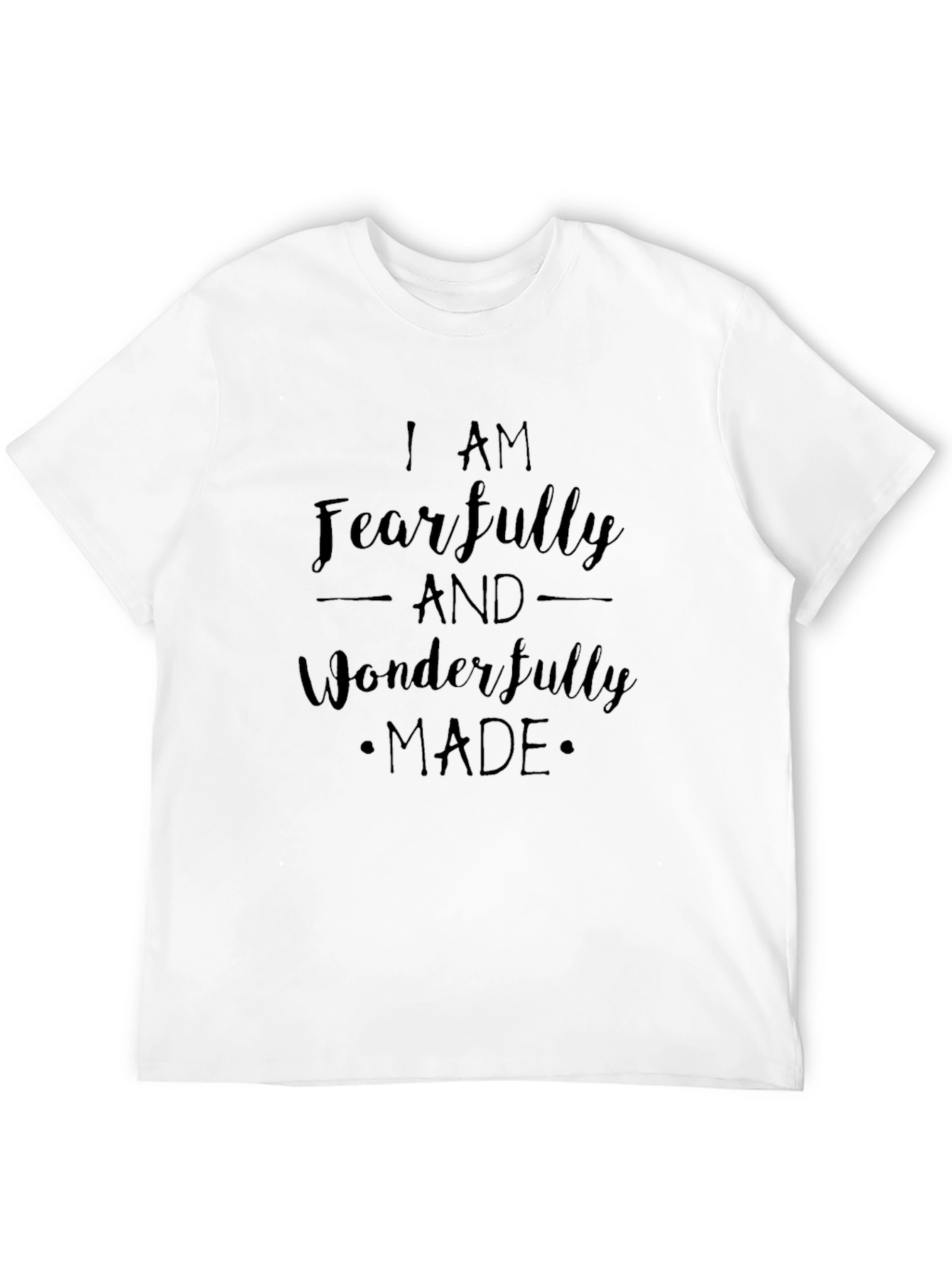 Fearfully and Wonderfully Made Black Tee