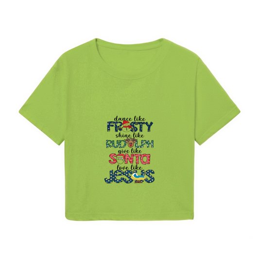 Inspirational Christmas Quote Graphic Crop T?Shirt