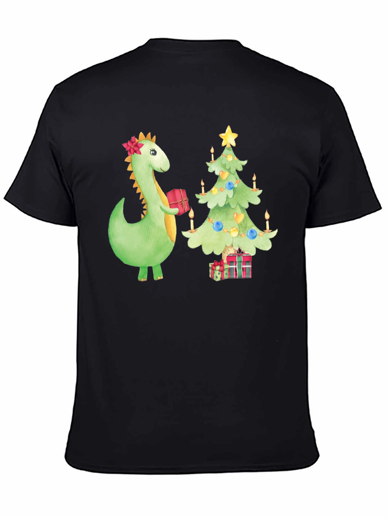Festive Dino Christmas T-Shirt