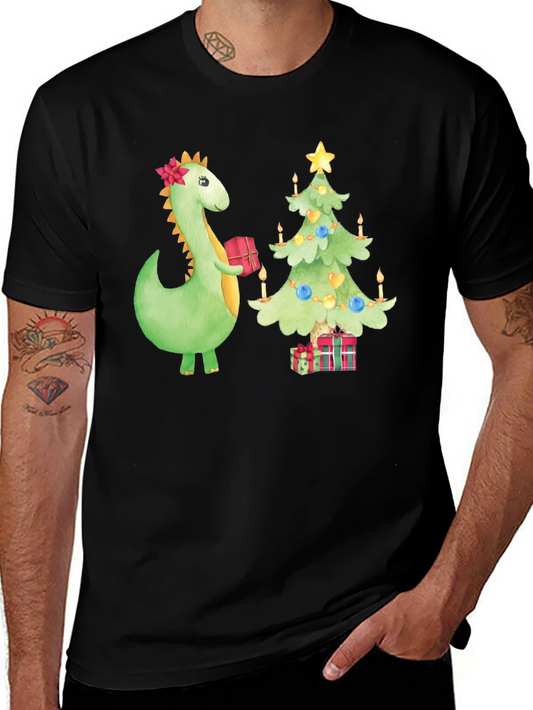 Festive Dino Christmas T-Shirt