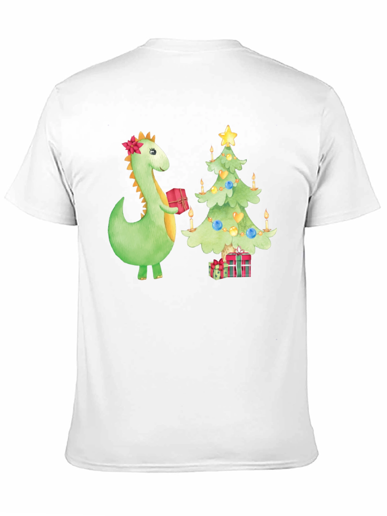 Festive Dino Christmas T-Shirt