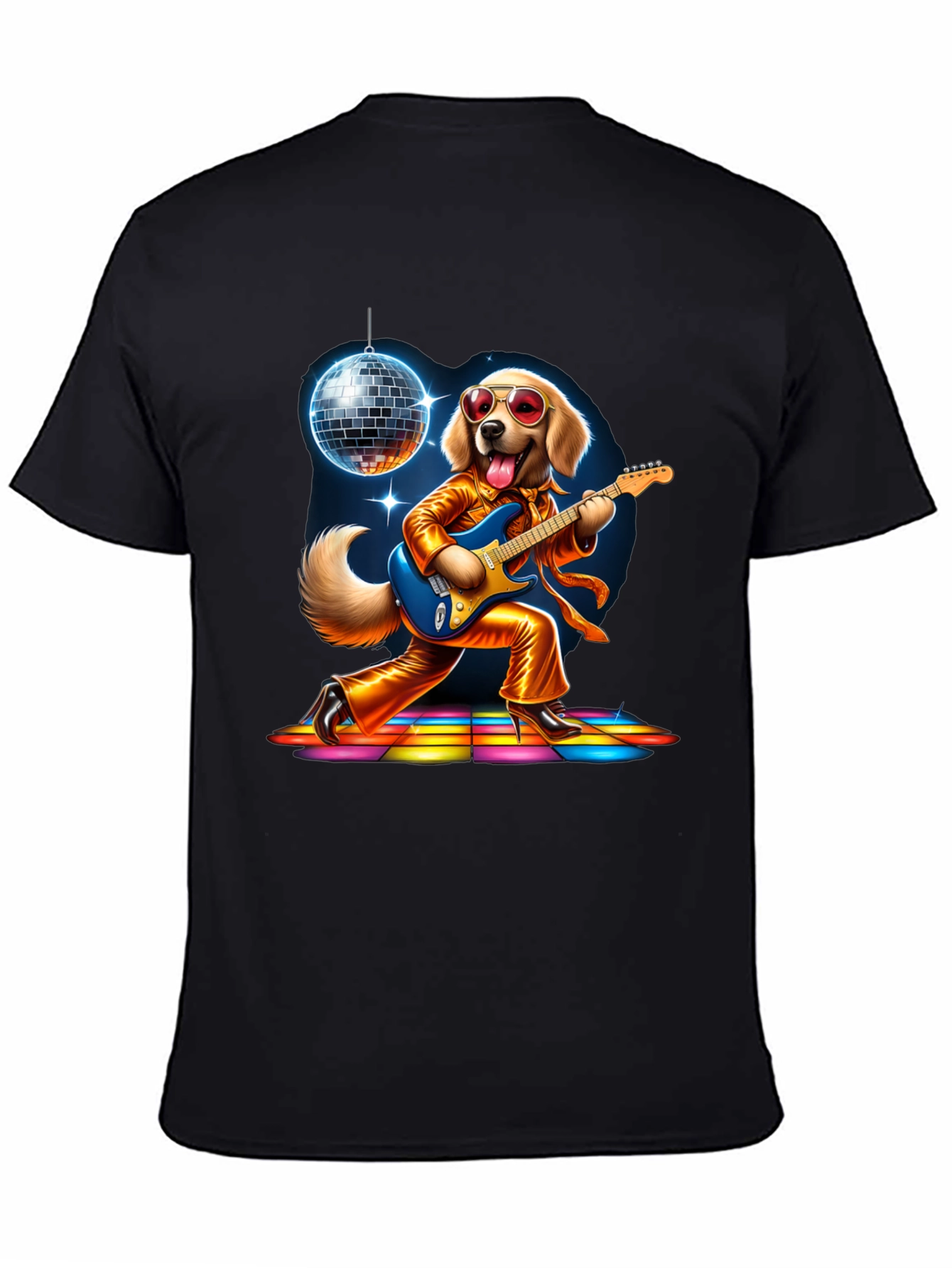 Retro Disco Dog T-Shirt