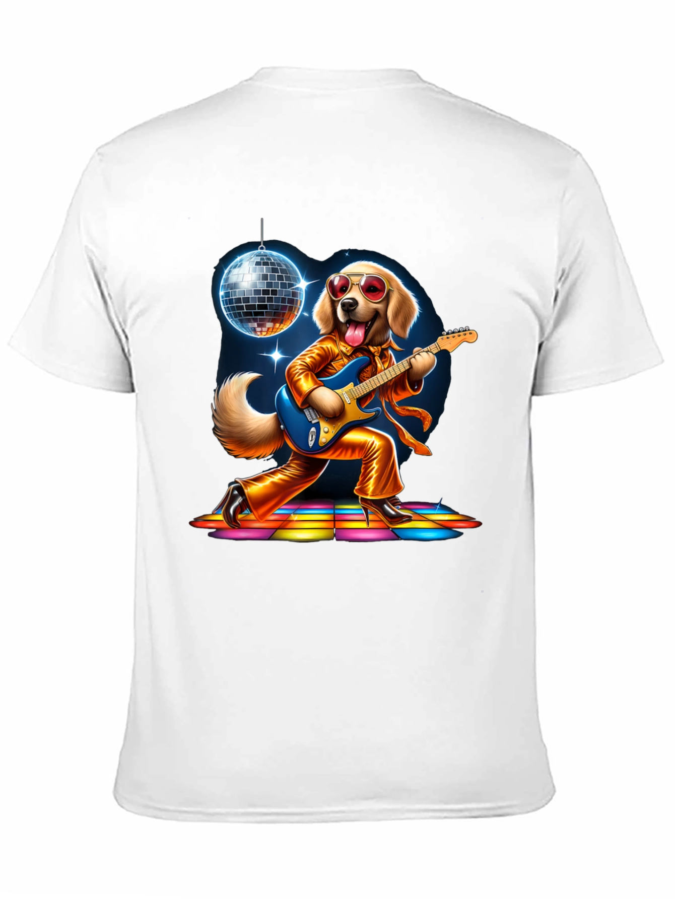 Retro Disco Dog T-Shirt