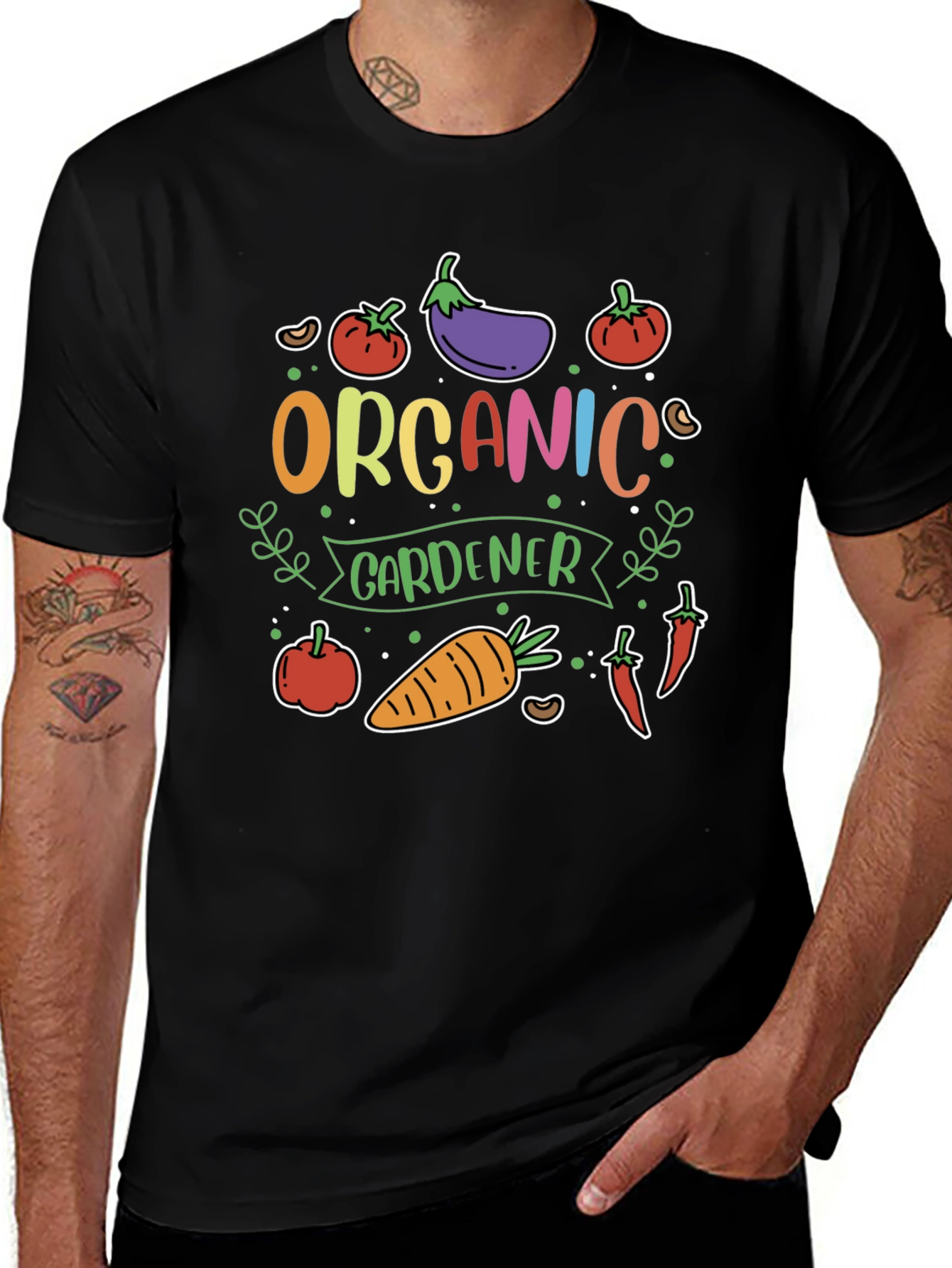 Organic Gardener T-Shirt - Vegetable Garden Tee