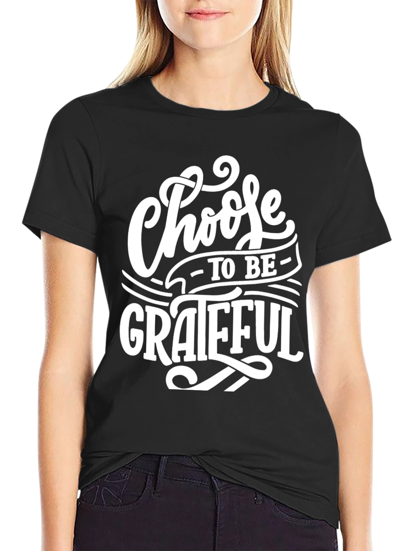 Choose to be Grateful T-Shirt - Stylish Graphic Tee