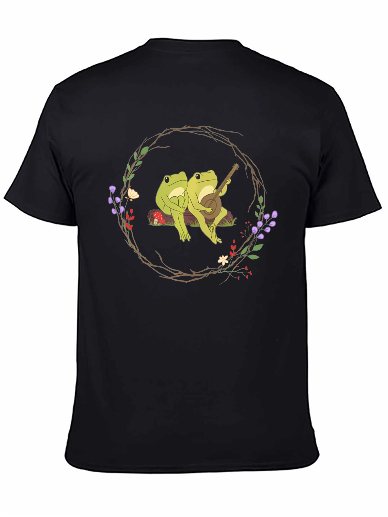 Frogs Playing Banjo Graphic Tee