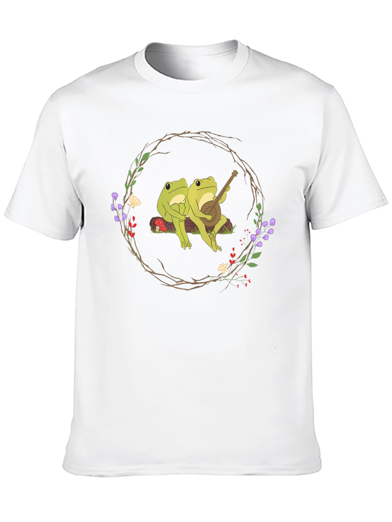 Frogs Playing Banjo Graphic Tee