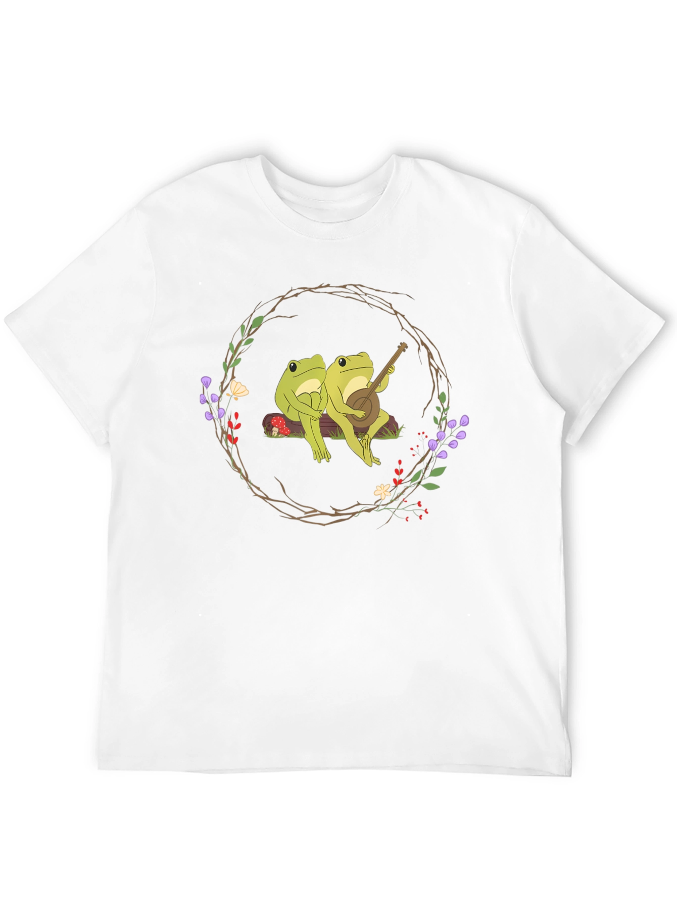 Frogs Playing Banjo Graphic Tee