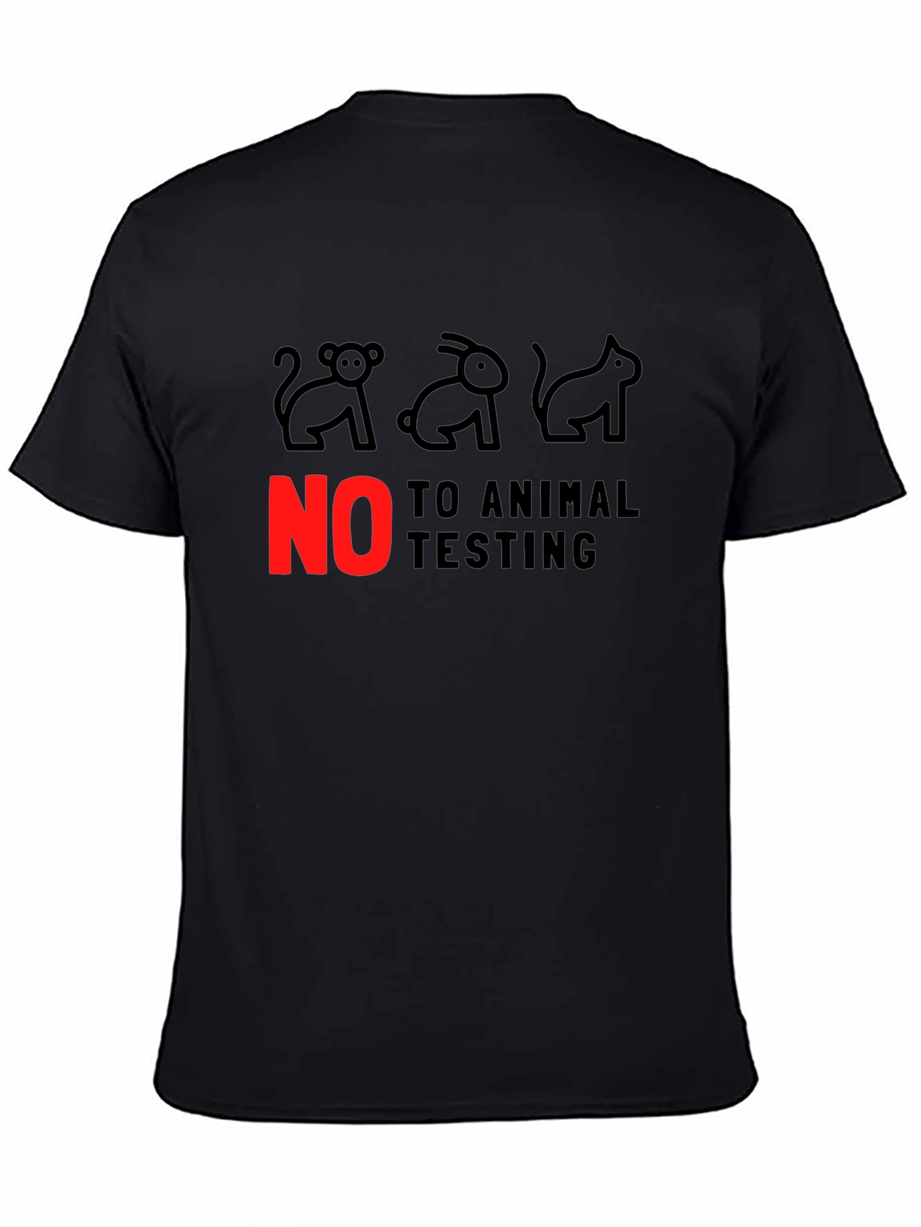Animal Rights Tee: No to Animal Testing!