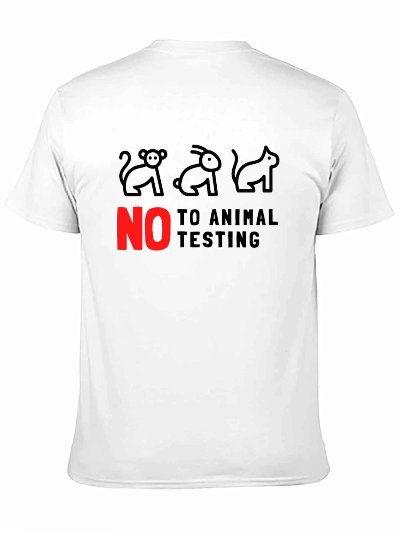 Animal Rights Tee: No to Animal Testing!