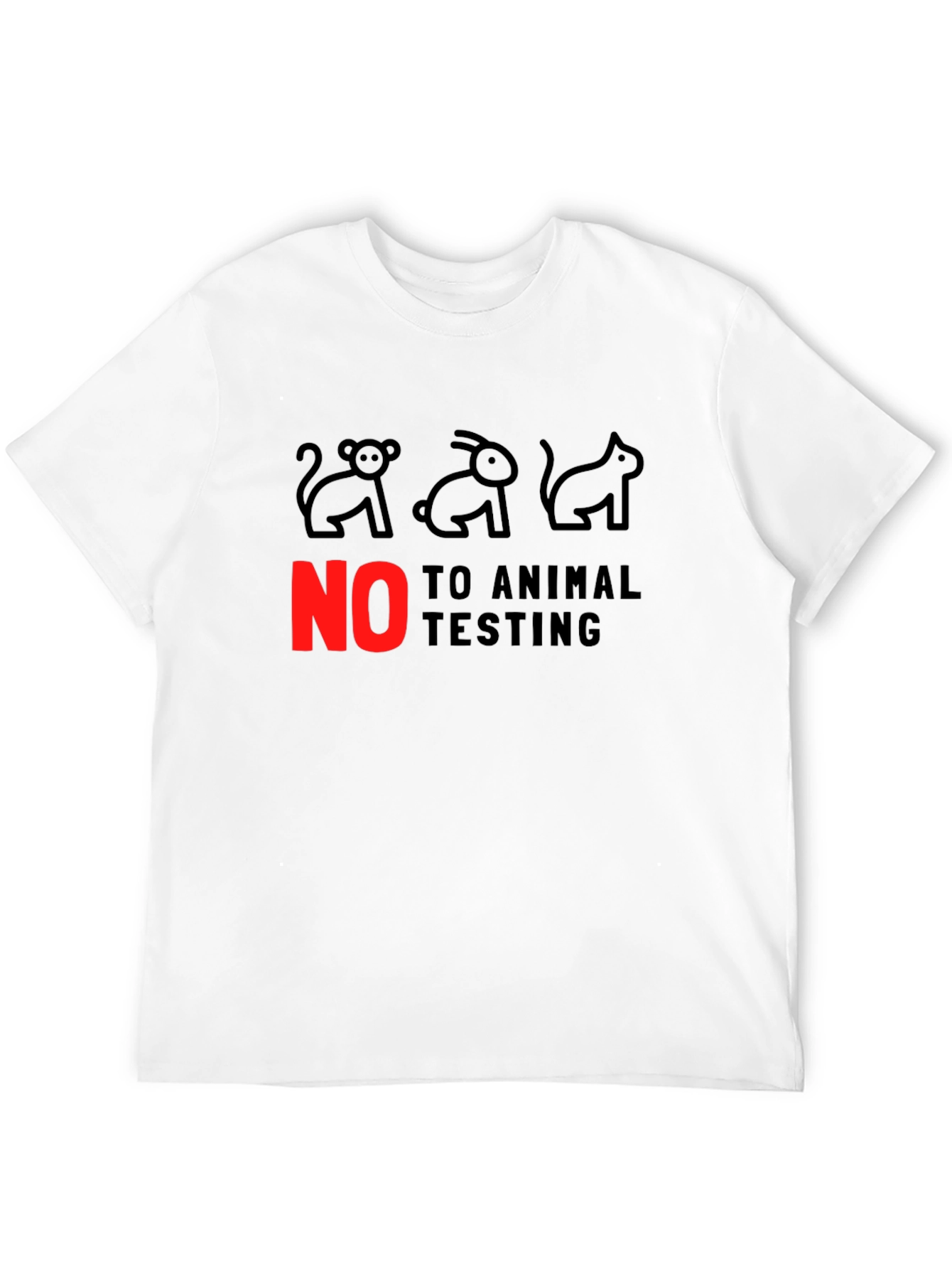 Animal Rights Tee: No to Animal Testing!