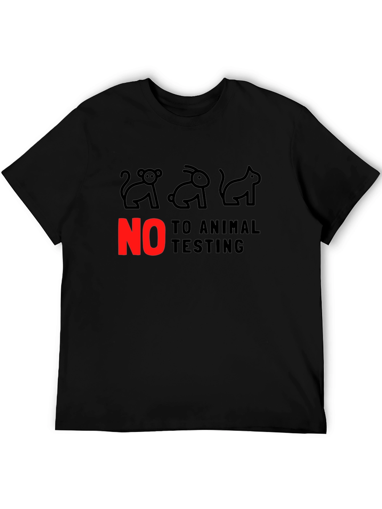 Animal Rights Tee: No to Animal Testing!