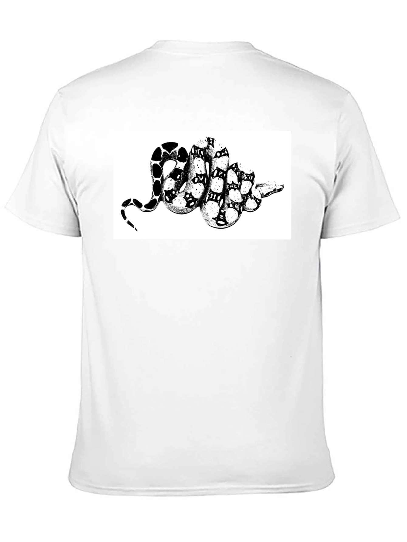 Snake Print T-Shirt - Black