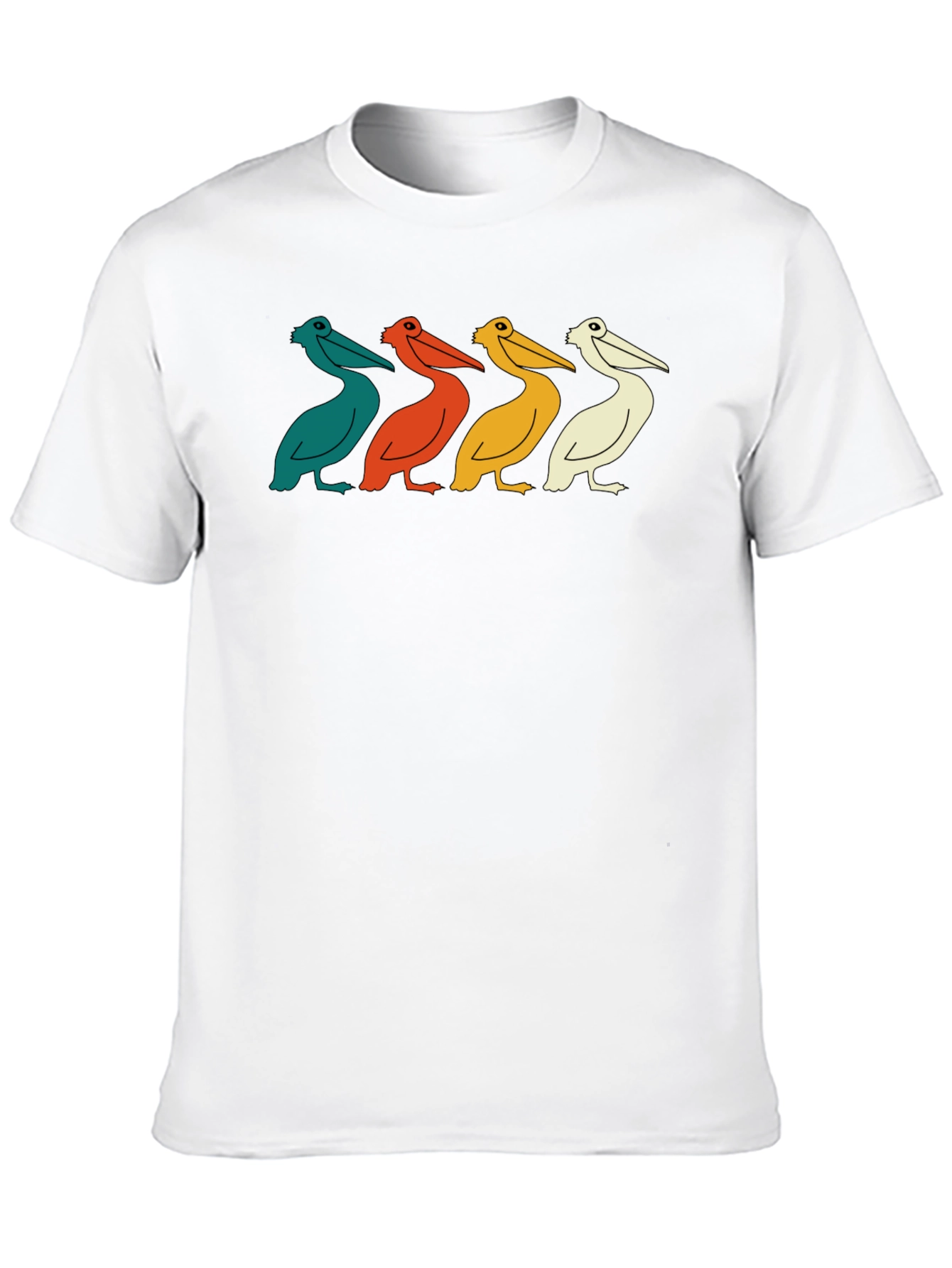 Retro Pelican Crew Neck T-Shirt