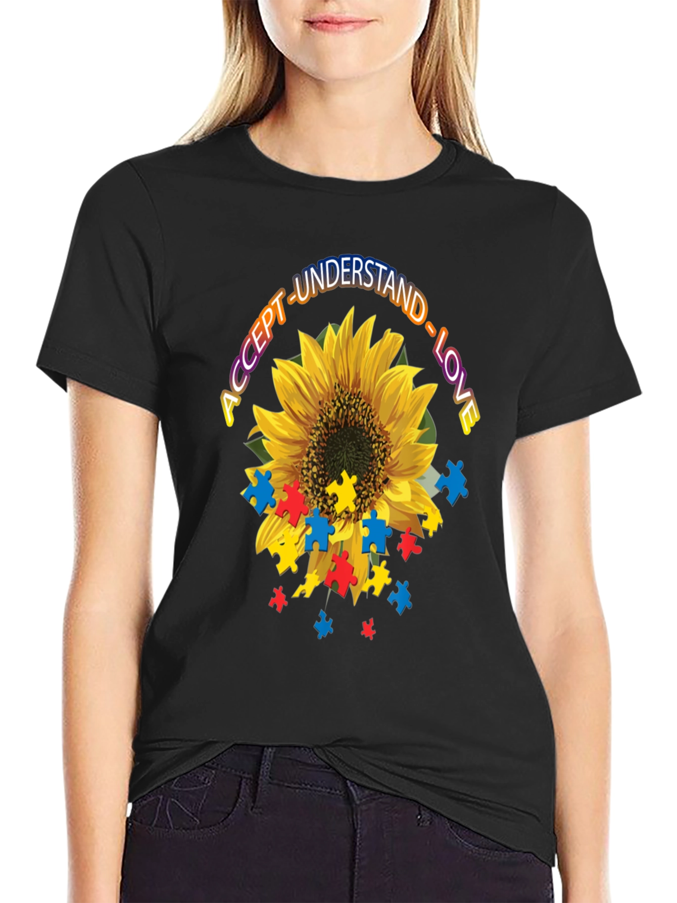 Autism Awareness Sunflower T-Shirt