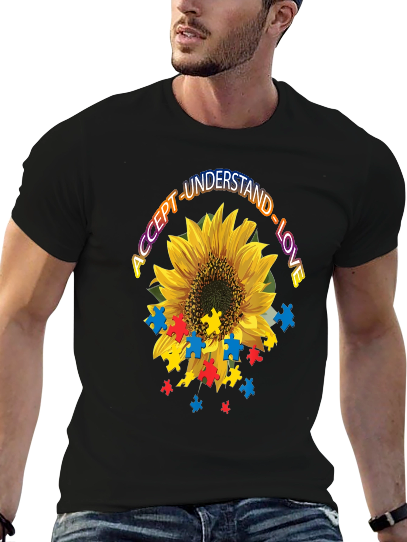 Autism Awareness Sunflower T-Shirt