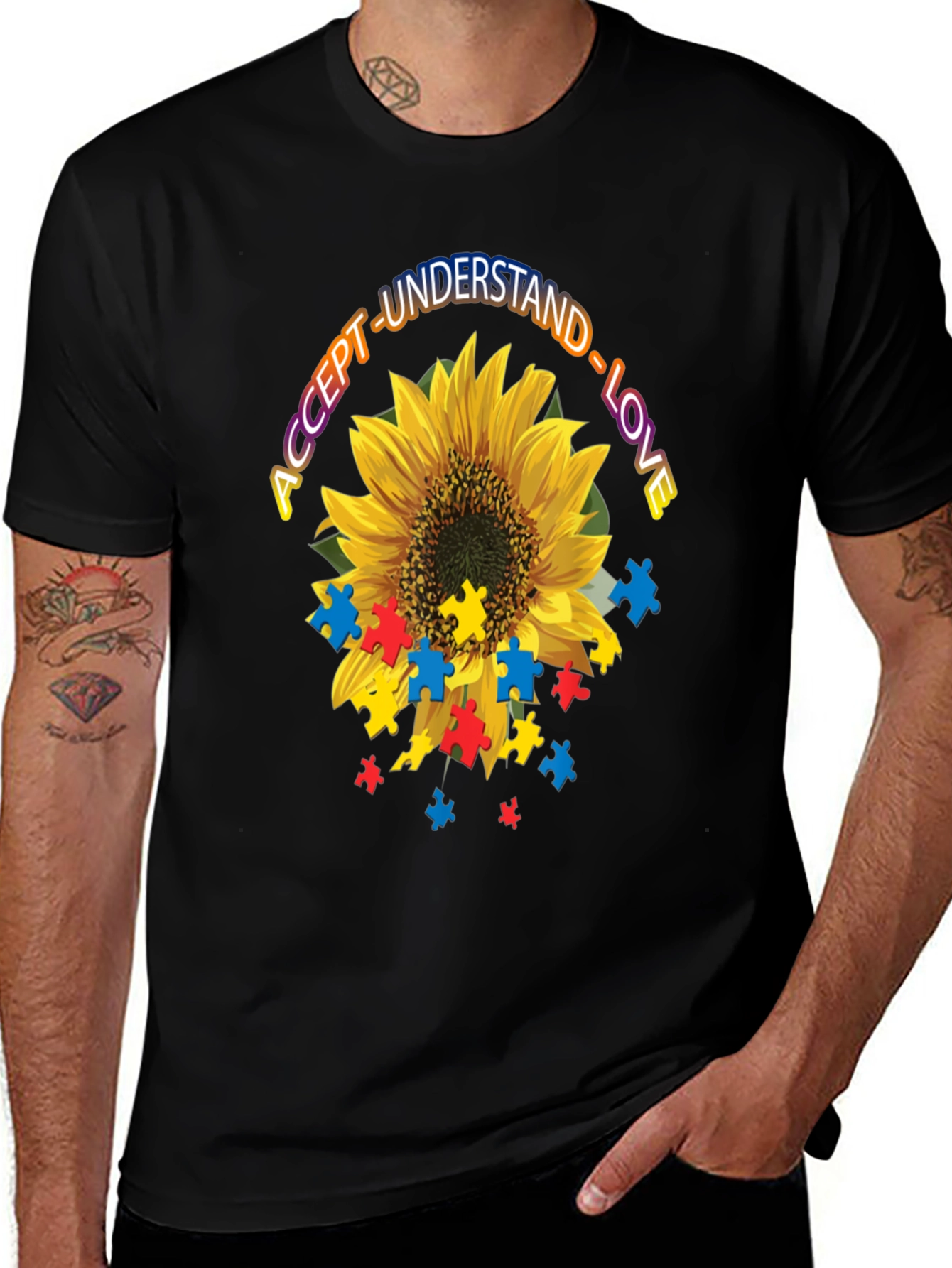 Autism Awareness Sunflower T-Shirt