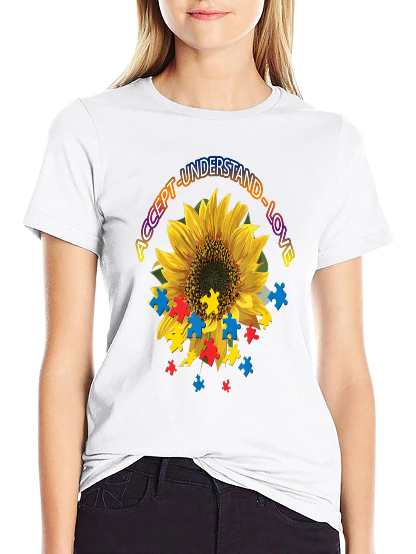 Autism Awareness Sunflower T-Shirt
