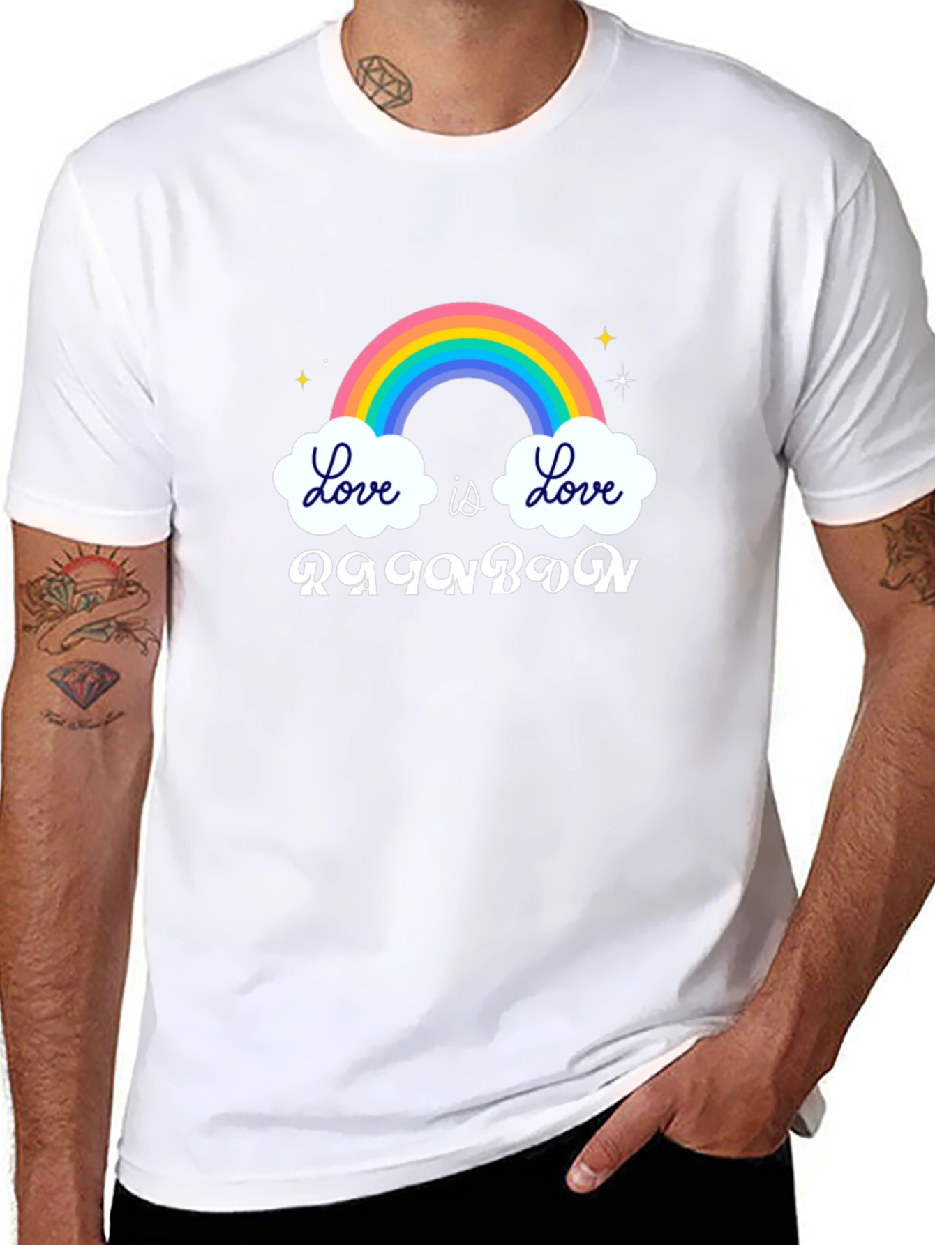 Love is Love Rainbow T-Shirt - Pride Apparel