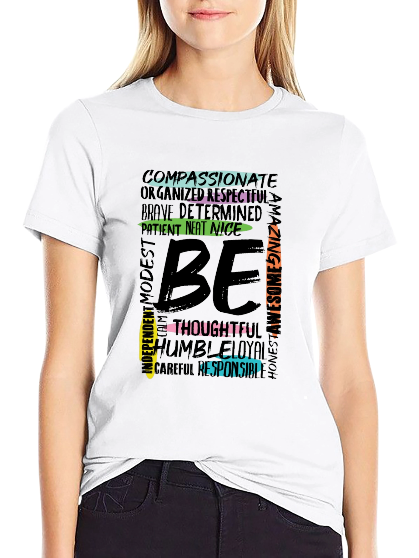 Be Kind T-Shirt - Inspirational Word Design