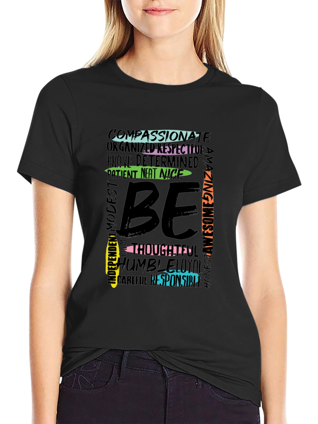Be Kind T-Shirt - Inspirational Word Design