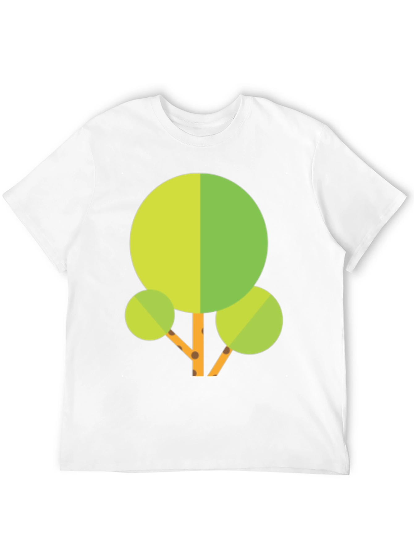 Geometric Tree Graphic Tee - Black