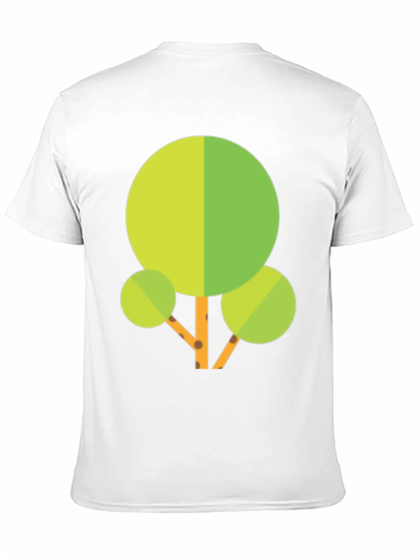Geometric Tree Graphic Tee - Black